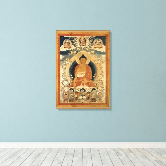 Toile Bouddha Shakyamuni Thangka (Insitu (Plancher de Bois))