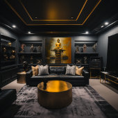 Toile Bouddha sur pierres empilées