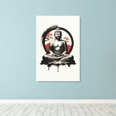 Toile Bouddha Zen japonais  (Insitu (Plancher de Bois))