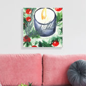 Toile Bougie de Noël (Insitu(Salon))