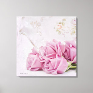 Toile Bougies et Roses