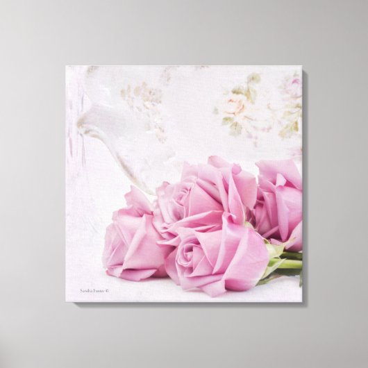 Toile Bougies et Roses (Recto)