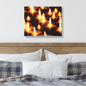 Toile Bougies illuminations soirée nuit noire Joyeux Noë (Insitu(Chambre))