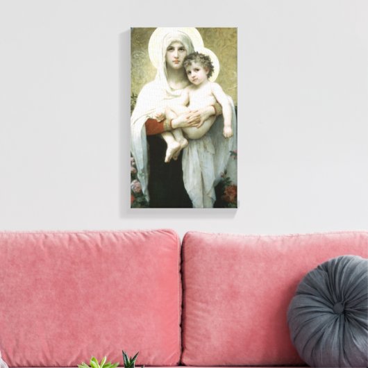 Toile Bouguereau - La Vierge des Rose (Insitu(Salon))