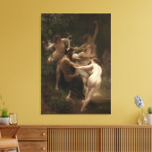 Toile Bouguereau Nymphes et Satyr (Insitu(Salon))