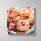 Toile Boulangerie Dessert Croissant Canvas Imprimer (Recto)