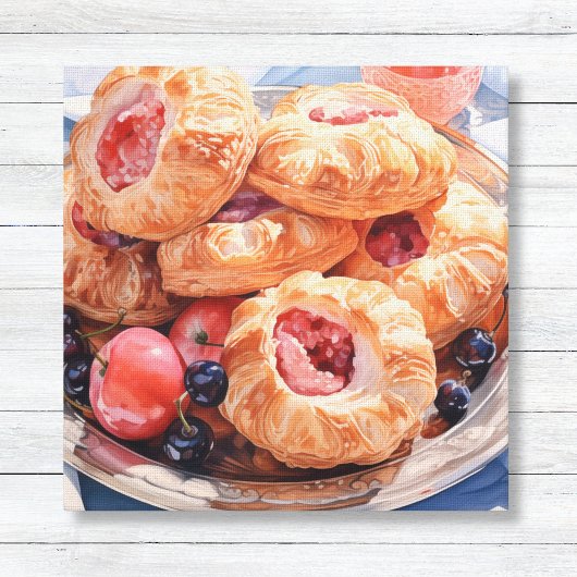 Toile Boulangerie Dessert Croissant Canvas Imprimer
