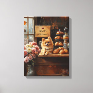 Toile Boulangerie Française Nom de Chien Personnalisé Ch