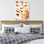 Toile boulangerie parisienne cupcake pâtisserie gâteau b (Insitu(Chambre))
