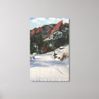 Boulder, Colorado - Flatirons en hiver