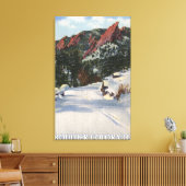 Toile Boulder, Colorado - Flatirons en hiver (Insitu(Salon))