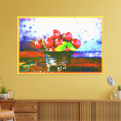 Toile "Boule De Fruits De Cerises" Belle Photo. Commande (Insitu(Salon))