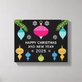 Toile Boule décorative de Noël rétro (Recto)