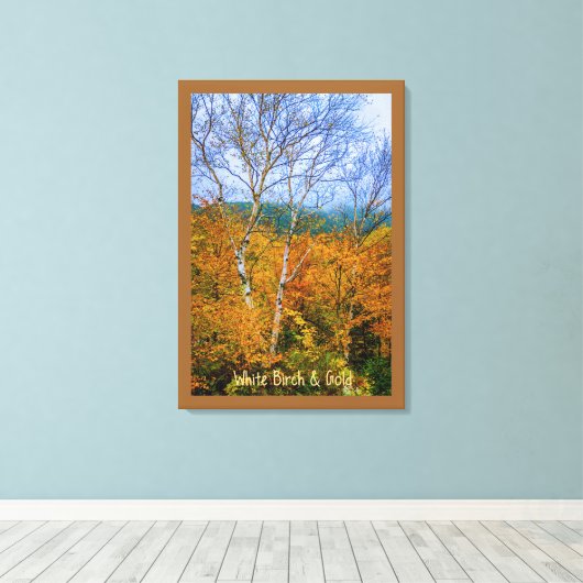 Toile Bouleau blanc et or (Insitu (Plancher de Bois))