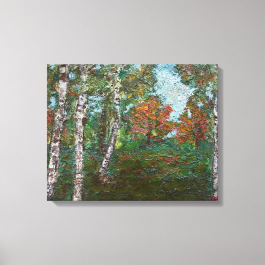 Toile Bouleaux (de Kimon Loghi) (Recto)