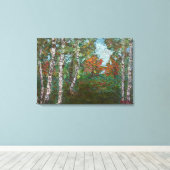 Toile Bouleaux (de Kimon Loghi) (Insitu (Plancher de Bois))