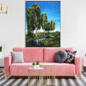 TOILE BOULEAUX EN TOSCANE (Insitu(Salon))