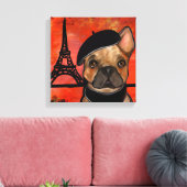 TOILE BOULEDOGUE FRANÇAIS (Insitu(Salon))