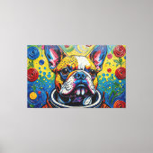 TOILE BOULEDOGUE FRANÇAIS DANS L'ESPACE 15 (Recto)