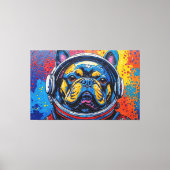 TOILE BOULEDOGUE FRANÇAIS DANS L'ESPACE 4 (Recto)