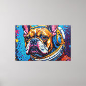 TOILE BOULEDOGUE FRANÇAIS DANS L'ESPACE 6 (Recto)