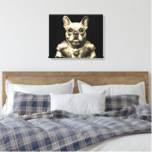 Toile Bouledogue français robot (Insitu(Chambre))