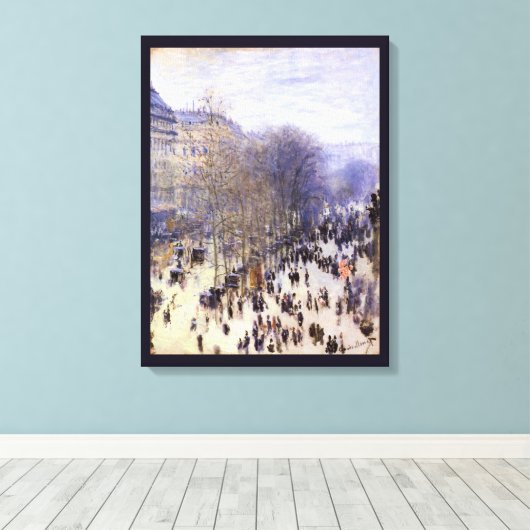 Toile Boulevard des Capucines de Claude Monet, Beaux-art (Insitu (Plancher de Bois))