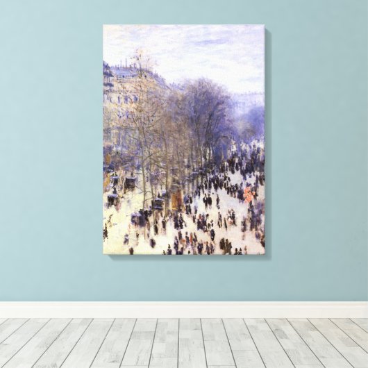 Toile Boulevard des Capucines de Claude Monet, Beaux-art (Insitu (Plancher de Bois))