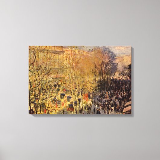 Toile Boulevard des Capucines par Claude Monet, Art nouv (Recto)