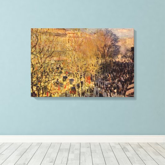 Toile Boulevard des Capucines par Claude Monet, Beaux-ar (Insitu (Plancher de Bois))