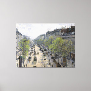 Toile Boulevard Montmartre Printemps Paris Camille Pissa