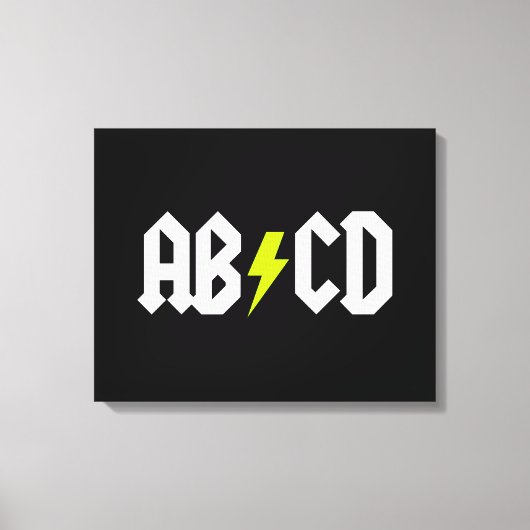 Toile Boulon jaune ACDC (Recto)