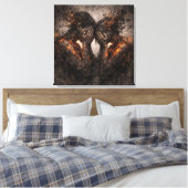 Toile Bound by Fire: A Couple's Shared Struggle (Insitu(Chambre))