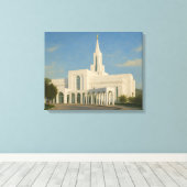 Toile Bountiful Utah Temple Painting™ LDS Art Canvas (Insitu (Plancher de Bois))