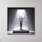 Toile Bouquet Blanc Calla Lily À La Lumière Du Jour (Recto)