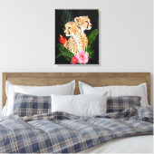 Toile Bouquet Cheetah 2 (Insitu(Chambre))