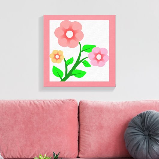 TOILE BOUQUET DE FLEURS (Insitu(Salon))