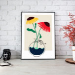 Toile Bouquet de fleurs Abstraites<br><div class="desc">Ajoutez une touche de design scandinave moderne à votre maison avec cette étonnante impression paysagère abstraite.</div>