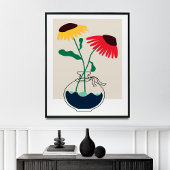 Toile Bouquet de fleurs Abstraites