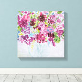 Toile Bouquet de fleurs lumineuses (Insitu (Plancher de Bois))