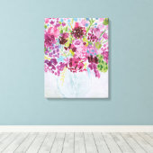 Toile Bouquet de fleurs lumineuses (Insitu (Plancher de Bois))