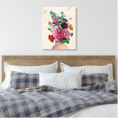 Toile Bouquet de jardin de Calligraphie (Insitu(Chambre))