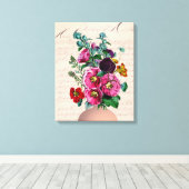 Toile Bouquet de jardin de Calligraphie (Insitu (Plancher de Bois))