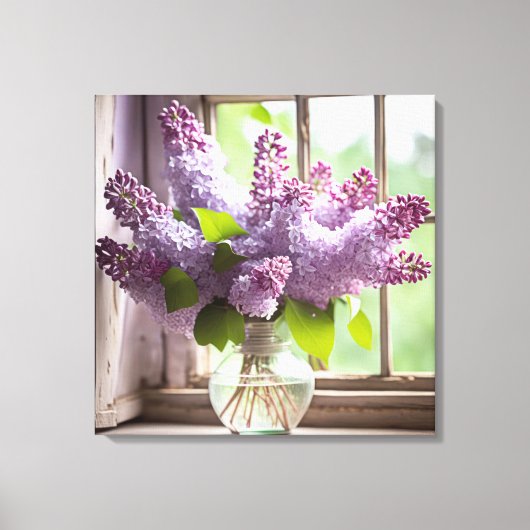 Toile Bouquet de lilas violet (Recto)