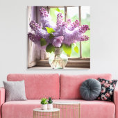 Toile Bouquet de lilas violet (Insitu(Salon))
