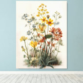 Toile Bouquet de prairie fleurie (Insitu (Plancher de Bois))