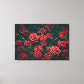 Toile Bouquet de roses rouges (Recto)