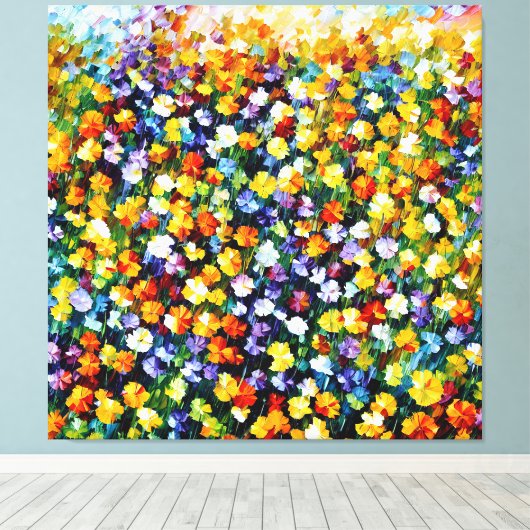 Toile Bouquet de terrain (Insitu (Plancher de Bois))