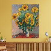 Toile Bouquet de tournesols Monet (Insitu(Salon))