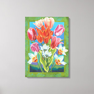 Toile Bouquet en frontière III